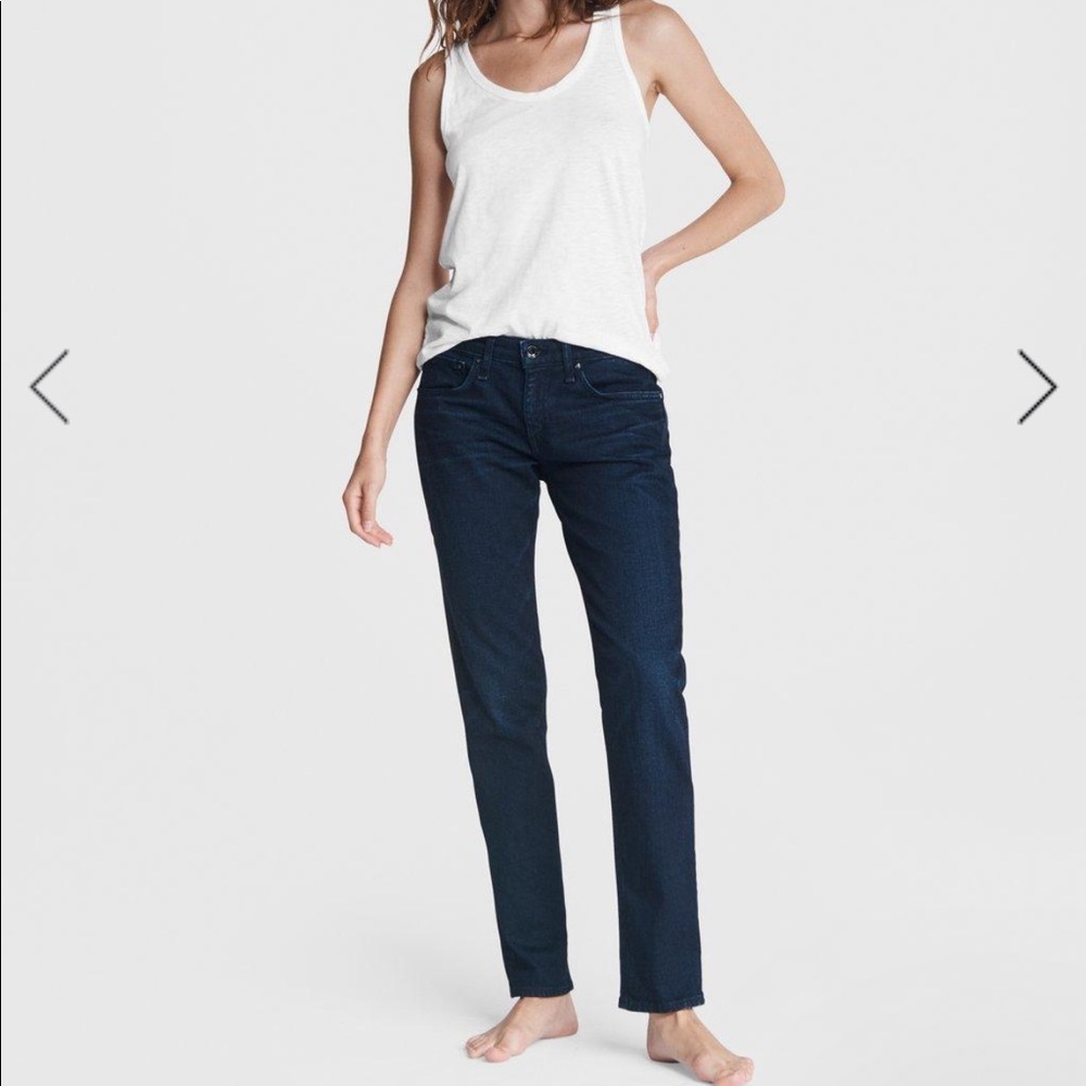 NWOT Rag & Bone Dre Low Cut Slim Boyfriend Jeans